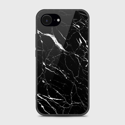 iPhone 16e - Black Marble Series - HQ Premium Shine Durable Shatterproof Case