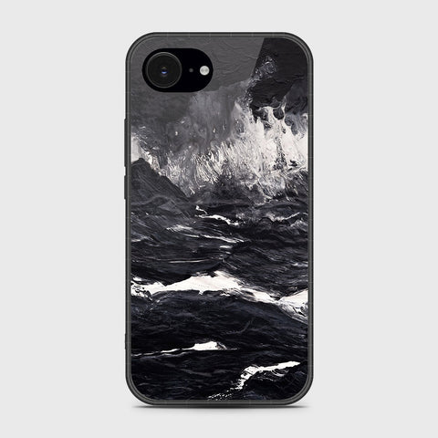 iPhone 16e - Black Marble Series - HQ Premium Shine Durable Shatterproof Case