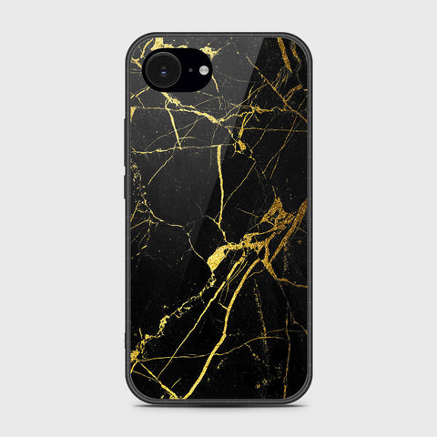 iPhone 16e - Black Marble Series - HQ Premium Shine Durable Shatterproof Case