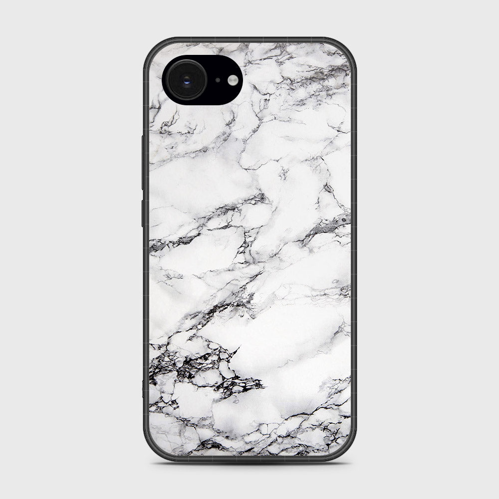 iPhone 16e - White Marble Series - HQ Premium Shine Durable Shatterproof Case