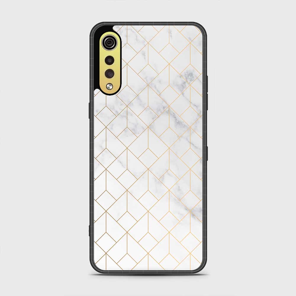 LG G9 Cover- White Marble Series 2 - HQ Premium Shine Durable Shatterproof Case