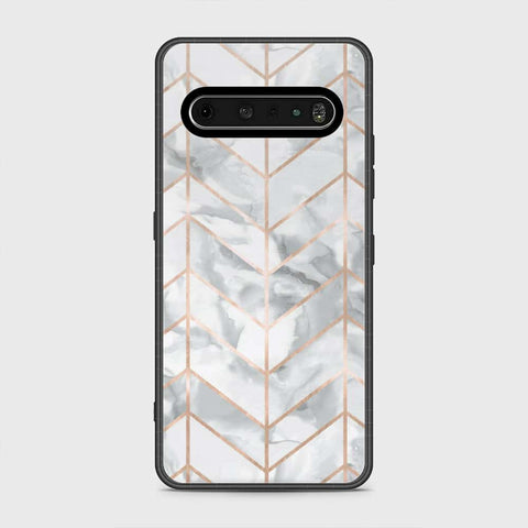 LG V60 Cover- White Marble Series 2 - HQ Premium Shine Durable Shatterproof Case