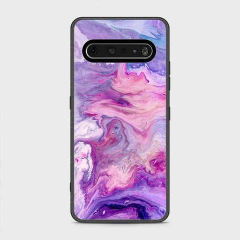 LG V60 Cover- Colorful Marble Series - HQ Premium Shine Durable Shatterproof Case