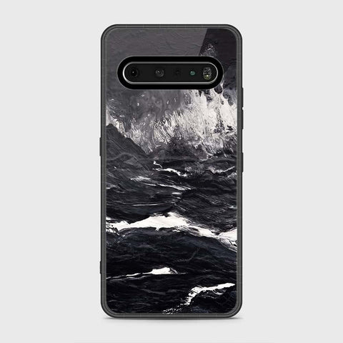 LG V60 ThinQ 5G Cover- Black Marble Series - HQ Premium Shine Durable Shatterproof Case