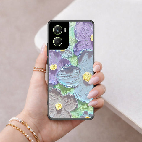 Motorola Moto G06 Cover - Floral Series - Design 1 - Purple & Aqua - HQ Premium Shine Durable Shatterproof Case