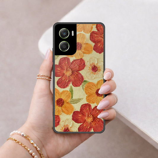 Motorola Moto G06 Cover - Floral Series - Design 6 - Red & Orange - HQ Premium Shine Durable Shatterproof Case