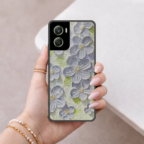 Motorola Moto G06 Cover - Floral Series - Design 12 - Grey & Green - HQ Premium Shine Durable Shatterproof Case