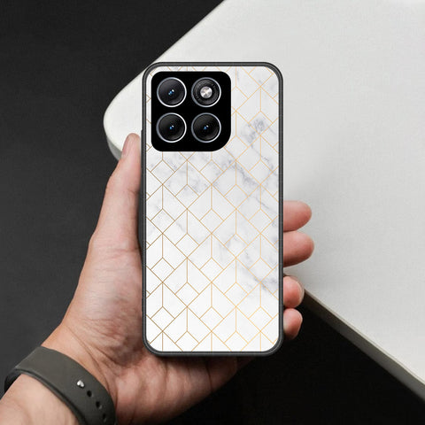 Motorola Moto G67 Power Cover - White Marble Series 2 - HQ Premium Shine Durable Shatterproof Case