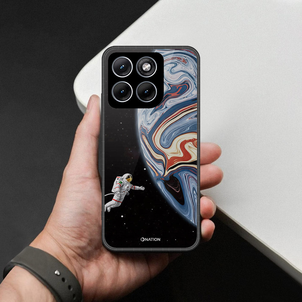 Motorola Moto G67 Power Cover - Cosmic Marble Astronaut Design - HQ Premium Shine Durable Shatterproof Case