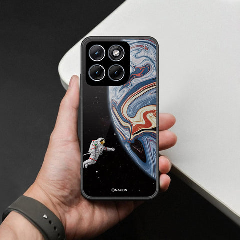 Motorola Moto G67 Power Cover - Cosmic Marble Astronaut Design - HQ Premium Shine Durable Shatterproof Case