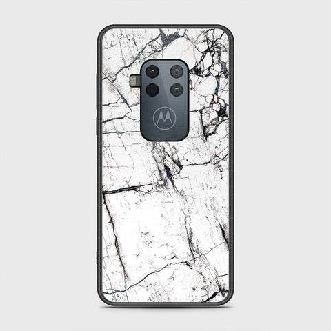 Motorola Moto One Zoom Cover- White Marble Series 2 - HQ Premium Shine Durable Shatterproof Case