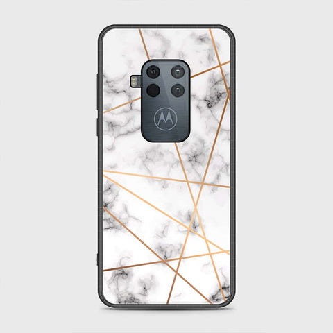 Motorola Moto One Zoom Cover- White Marble Series 2 - HQ Premium Shine Durable Shatterproof Case