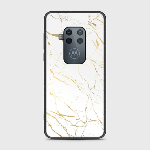 Motorola Moto One Zoom Cover- White Marble Series 2 - HQ Premium Shine Durable Shatterproof Case