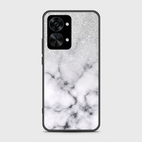 OnePlus Nord 2T - White Marble Series - HQ Premium Shine Durable Shatterproof Case