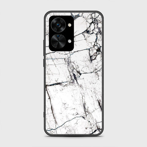 OnePlus Nord 2T - White Marble Series 2 - HQ Premium Shine Durable Shatterproof Case