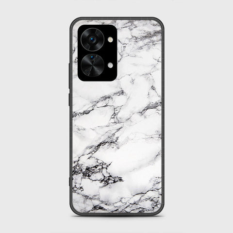 OnePlus Nord 2T - White Marble Series - HQ Premium Shine Durable Shatterproof Case