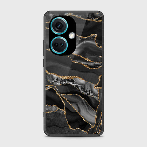 OnePlus Nord CE3 - Black Marble Series - HQ Premium Shine Durable Shatterproof Case