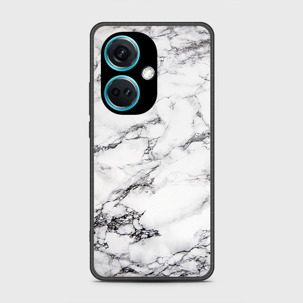 OnePlus Nord CE3 - White Marble Series - HQ Premium Shine Durable Shatterproof Case