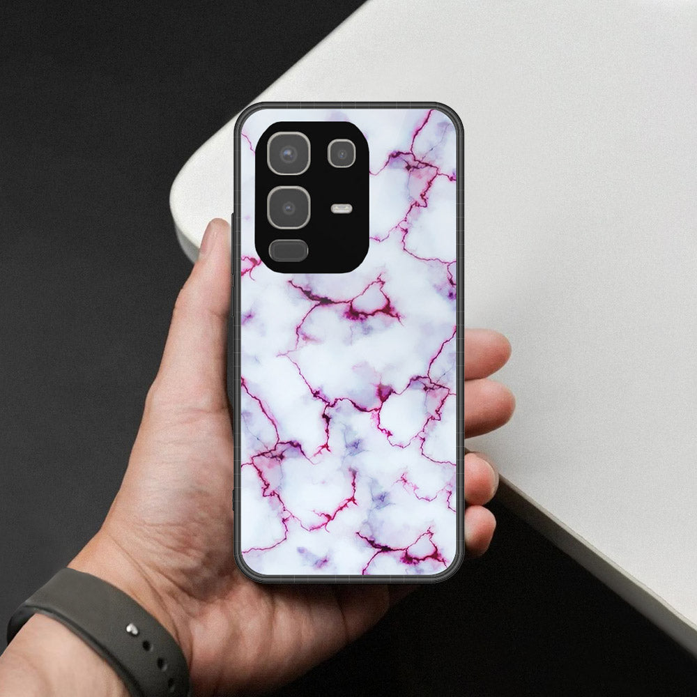 Infinix Note 50x Cover - White Marble Series - HQ Premium Shine Durable Shatterproof Case (Fast Delivery)(AW))