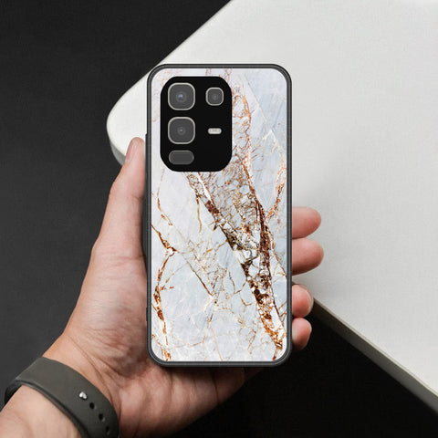 Infinix Note 50x Cover - White Marble Series - HQ Premium Shine Durable Shatterproof Case