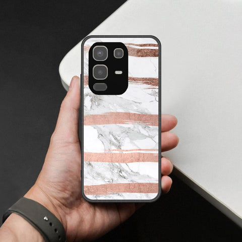 Infinix Note 50x Cover - White Marble Series - HQ Premium Shine Durable Shatterproof Case