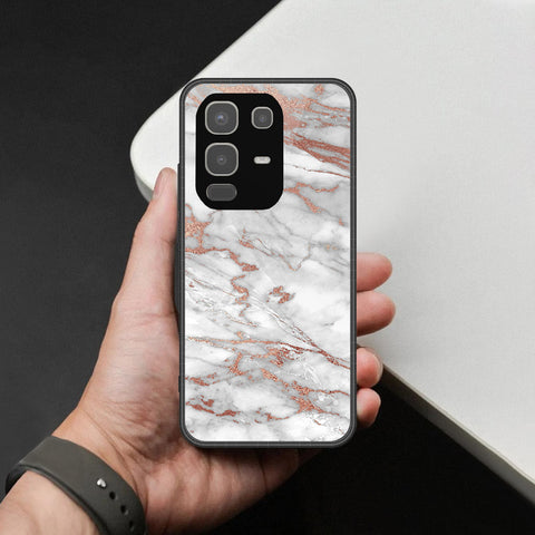 Infinix Note 50x Cover - White Marble Series 2 - HQ Premium Shine Durable Shatterproof Case