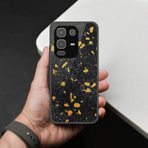 Infinix Note 50x Cover - Black Marble Series - HQ Premium Shine Durable Shatterproof Case