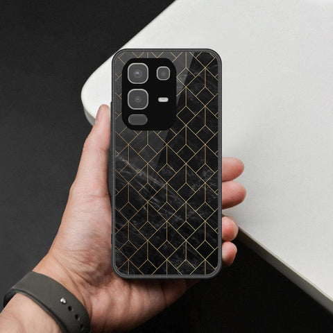 Infinix Note 50x Cover - Black Marble Series - HQ Premium Shine Durable Shatterproof Case