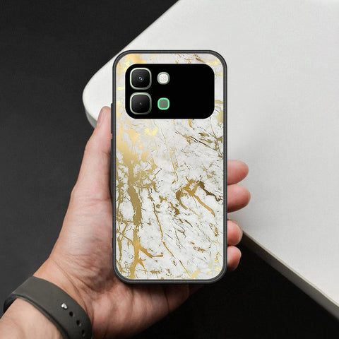 Infinix Note Edge Cover - White Marble Series - HQ Premium Shine Durable Shatterproof Case
