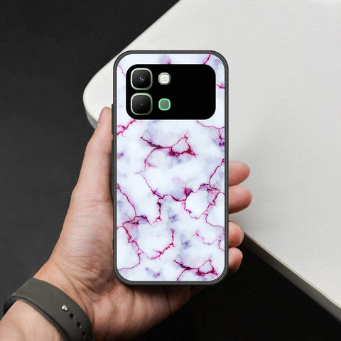 Infinix Note Edge Cover - White Marble Series - HQ Premium Shine Durable Shatterproof Case
