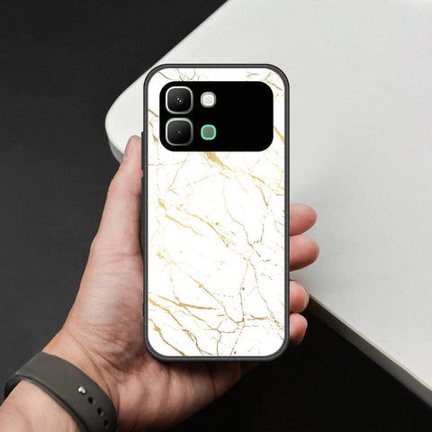 Infinix Note Edge Cover - White Marble Series 2 - HQ Premium Shine Durable Shatterproof Case