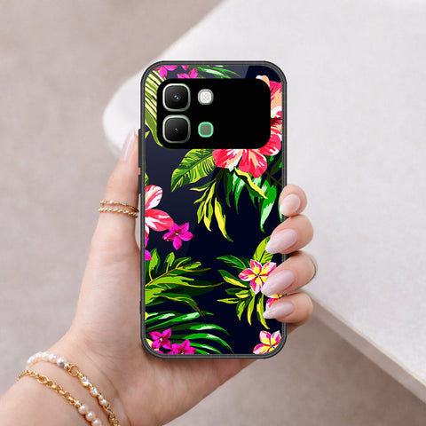 Infinix Note Edge Cover - Floral Series - HQ Premium Shine Durable Shatterproof Case