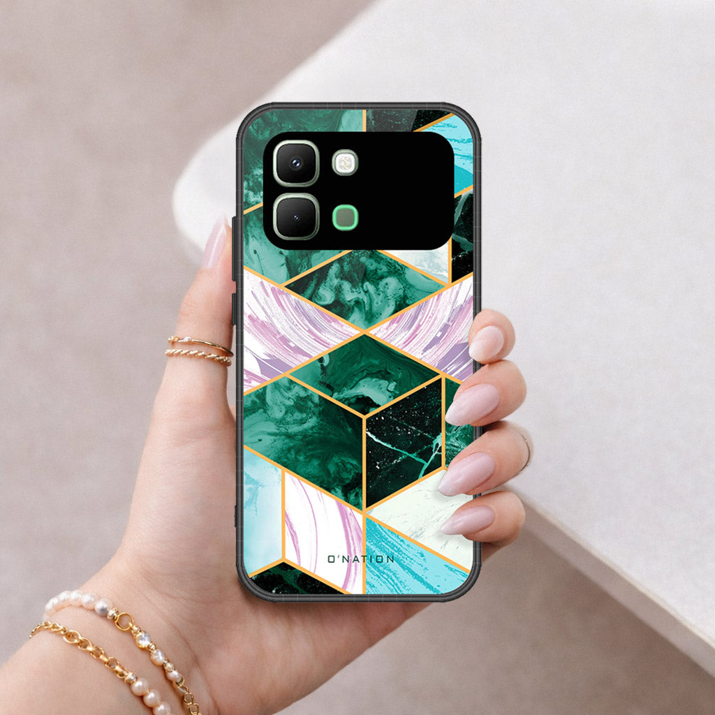 Infinix Note Edge Cover - O'Nation Shades of Marble Series - HQ Premium Shine Durable Shatterproof Case