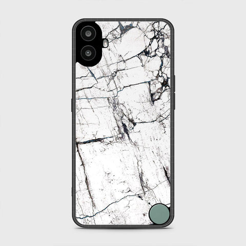 Nothing CMF Phone 1 - White Marble Series 2 - HQ Premium Shine Durable Shatterproof Case