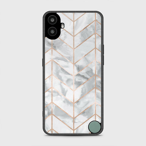 Nothing CMF Phone 1 - White Marble Series 2 - HQ Premium Shine Durable Shatterproof Case