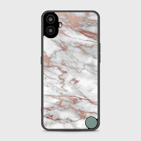 Nothing CMF Phone 1 - White Marble Series 2 - HQ Premium Shine Durable Shatterproof Case
