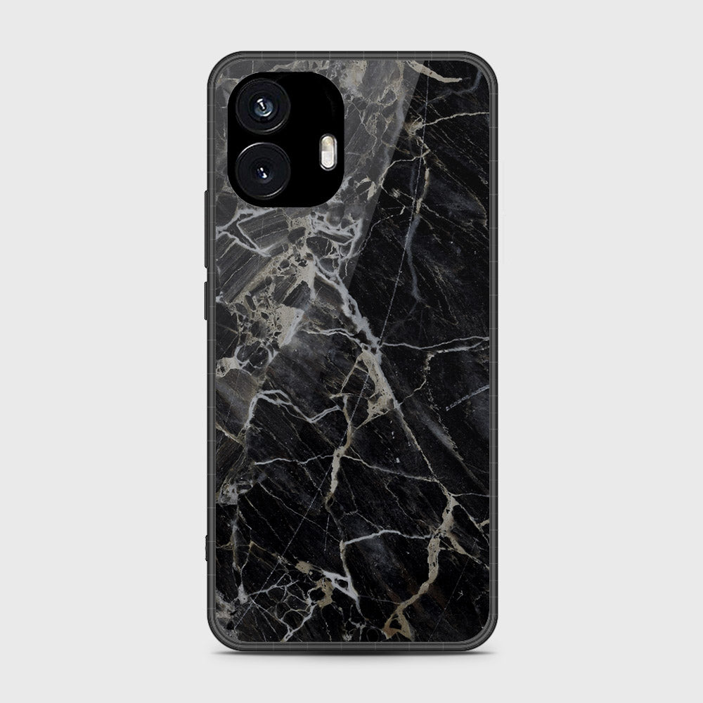 Nothing Phone 2 - Black Marble Series - HQ Premium Shine Durable Shatterproof Case
