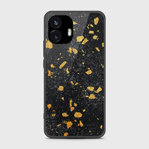 Nothing Phone 2 - Black Marble Series - HQ Premium Shine Durable Shatterproof Case