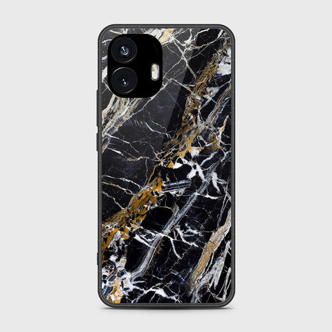 Nothing Phone 2 - Black Marble Series - HQ Premium Shine Durable Shatterproof Case