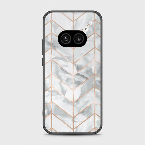 Nothing Phone 2a - White Marble Series 2 - HQ Premium Shine Durable Shatterproof Case