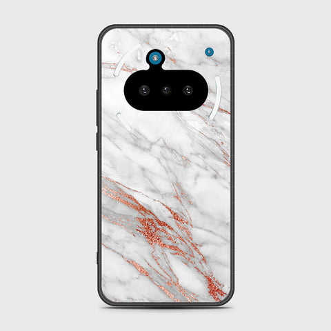 Nothing Phone 3a - White Marble Series - HQ Premium Shine Durable Shatterproof Case