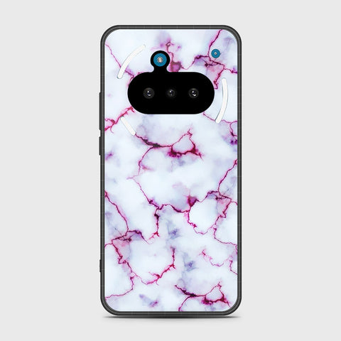 Nothing Phone 3a - White Marble Series - HQ Premium Shine Durable Shatterproof Case