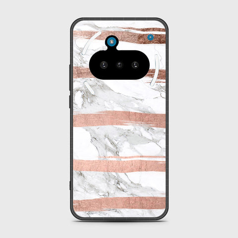 Nothing Phone 3a - White Marble Series - HQ Premium Shine Durable Shatterproof Case
