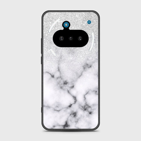 Nothing Phone 3a - White Marble Series - HQ Premium Shine Durable Shatterproof Case