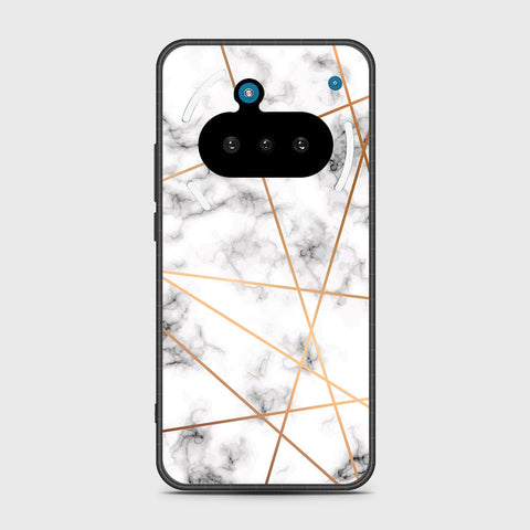 Nothing Phone 3a - White Marble Series 2 - HQ Premium Shine Durable Shatterproof Case