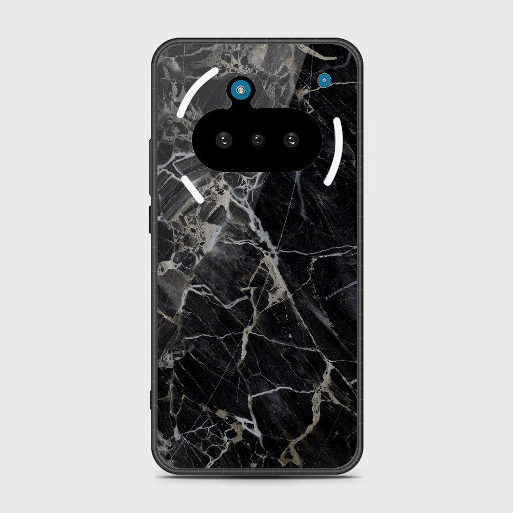 Nothing Phone 3a - Black Marble Series - HQ Premium Shine Durable Shatterproof Case