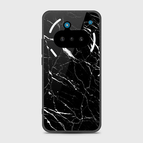 Nothing Phone 3a - Black Marble Series - HQ Premium Shine Durable Shatterproof Case