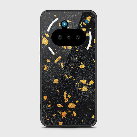 Nothing Phone 3a - Black Marble Series - HQ Premium Shine Durable Shatterproof Case