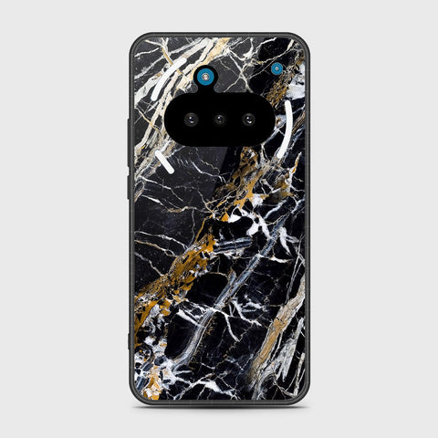 Nothing Phone 3a - Black Marble Series - HQ Premium Shine Durable Shatterproof Case