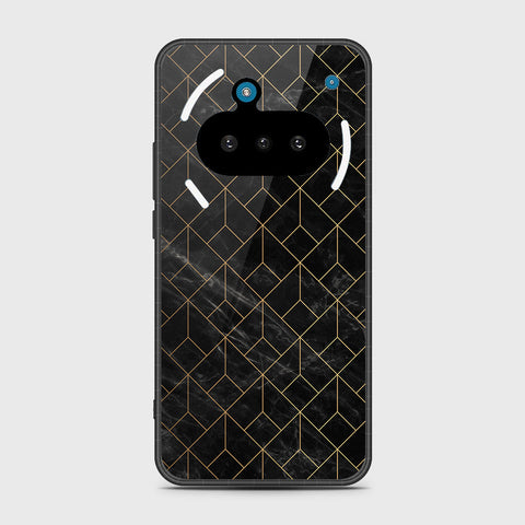 Nothing Phone 3a - Black Marble Series - HQ Premium Shine Durable Shatterproof Case